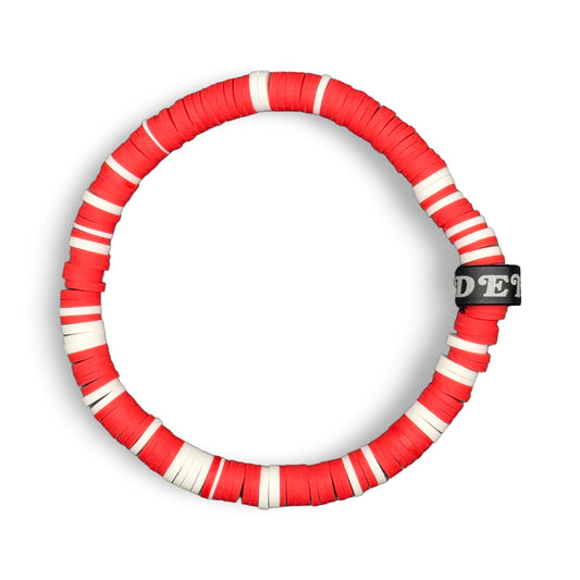 Slay Bands Detroit Hockey Team Color Bracelet – Home Edition – Unisex Game Day Sports Fan Jewelry