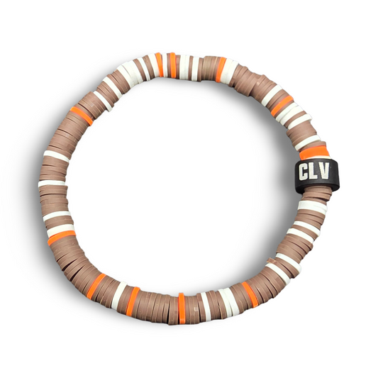 Slay Bands Cleveland Football Team Color Bracelet –  Unisex Game Day Sports Fan Jewelry