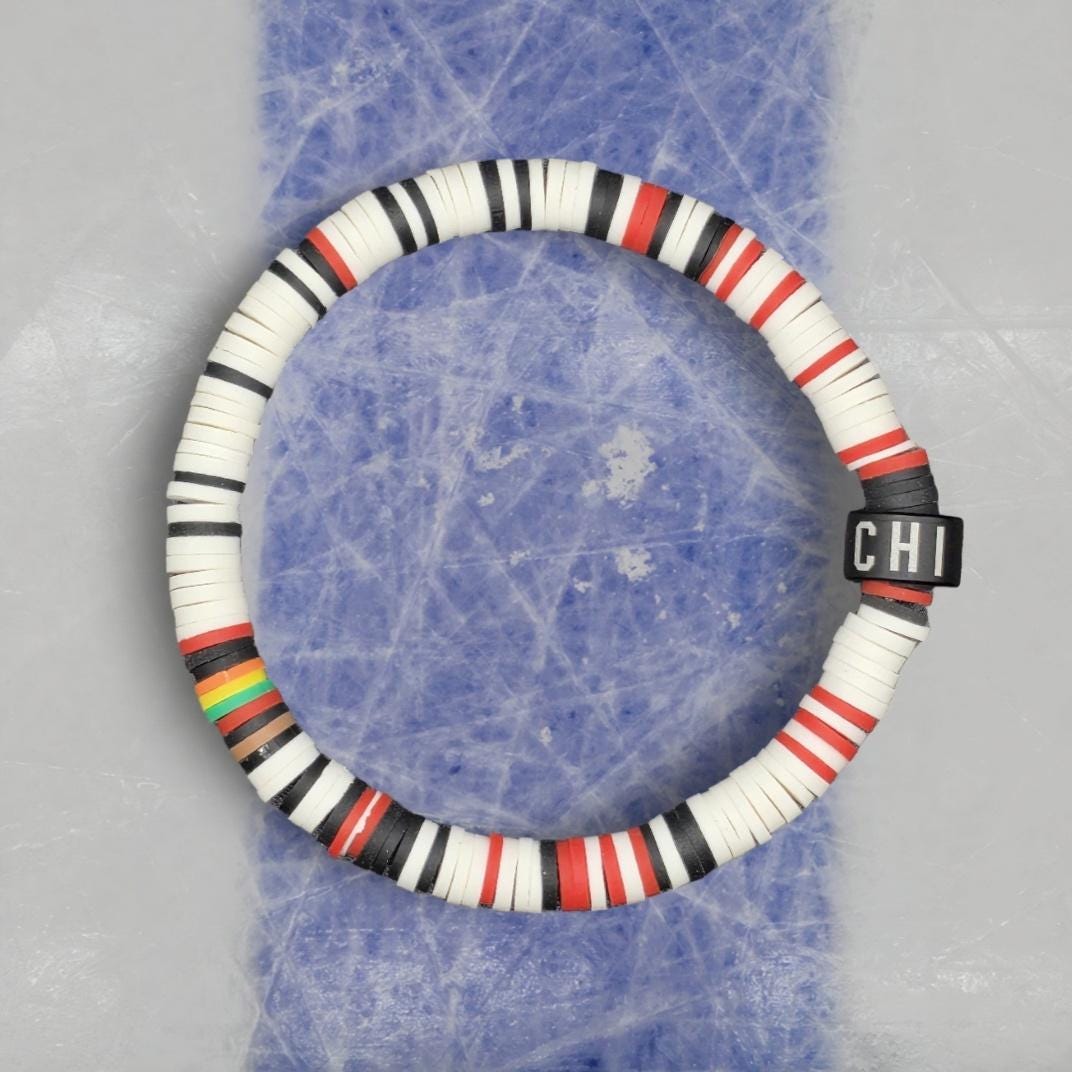 Slay Bands Chicago Hockey Team Color Bracelet – Away Edition –  Unisex Game Day Sports Fan Jewelry