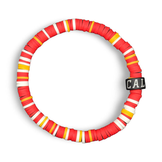 Slay Bands Calgary Hockey Team Color Bracelet – Home Edition – Unisex Game Day Sports Fan Jewelry