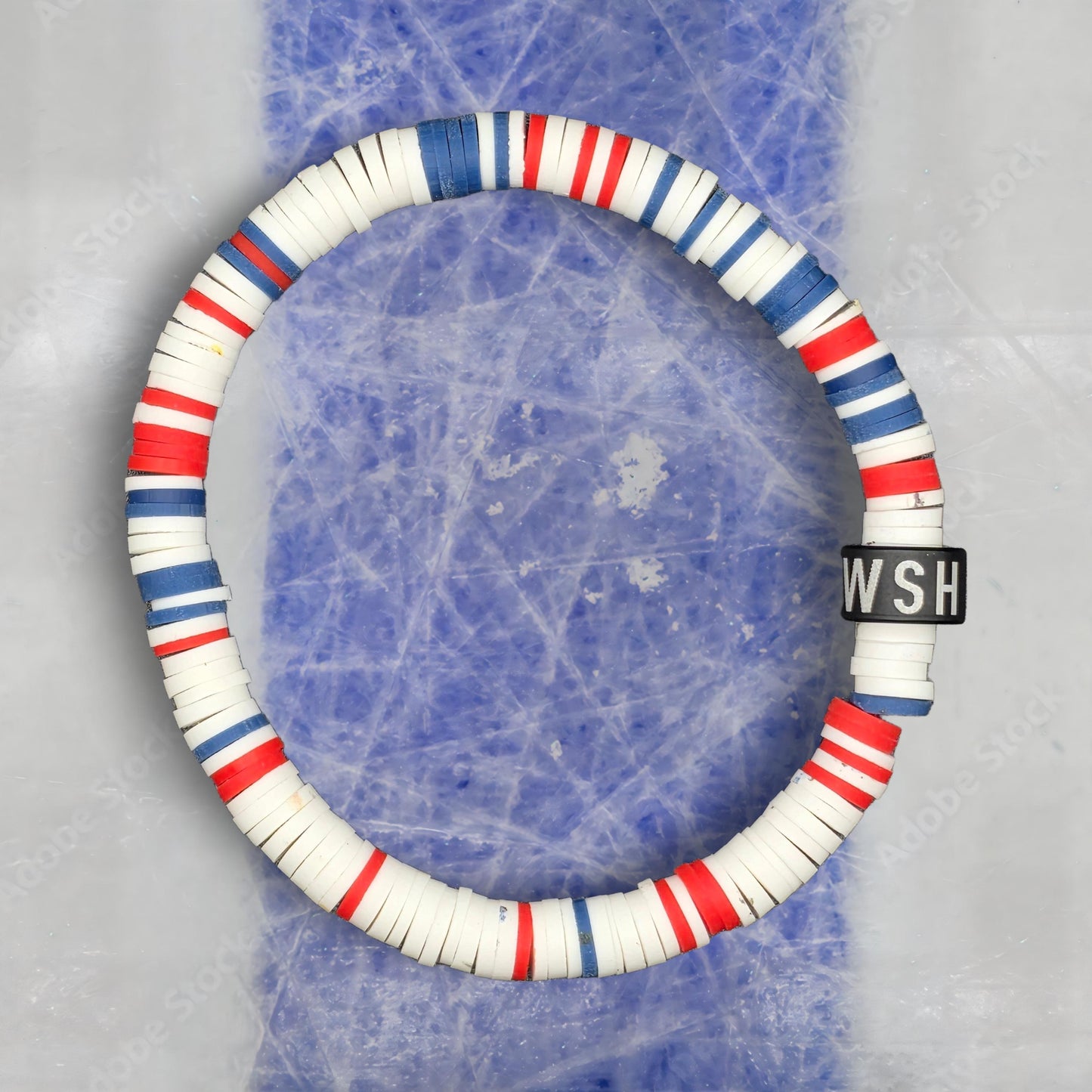 Slay Bands Washington Hockey Team Color Bracelet – Away Edition – Unisex Game Day Fan Jewelry