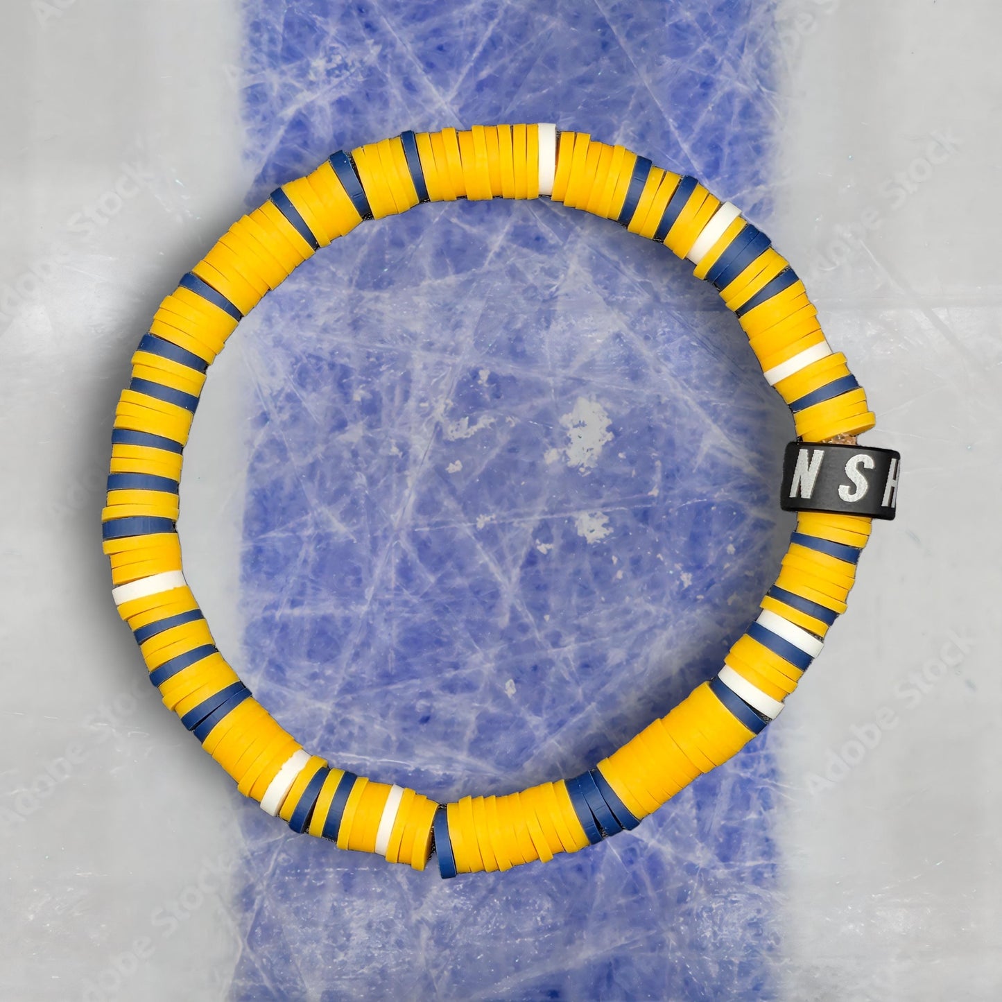 Slay Bands Nashville Hockey Team Color Bracelet – Home Edition – Unisex Game Day Fan Jewelry