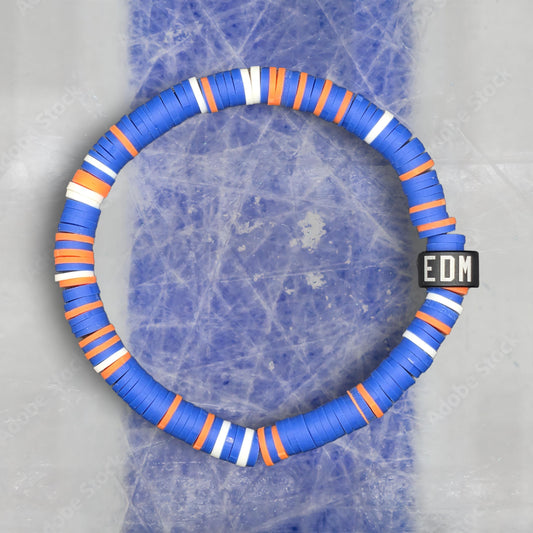 Slay Bands Edmonton Hockey Team Color Bracelet – Home Edition – Unisex Game Day Fan Jewelry
