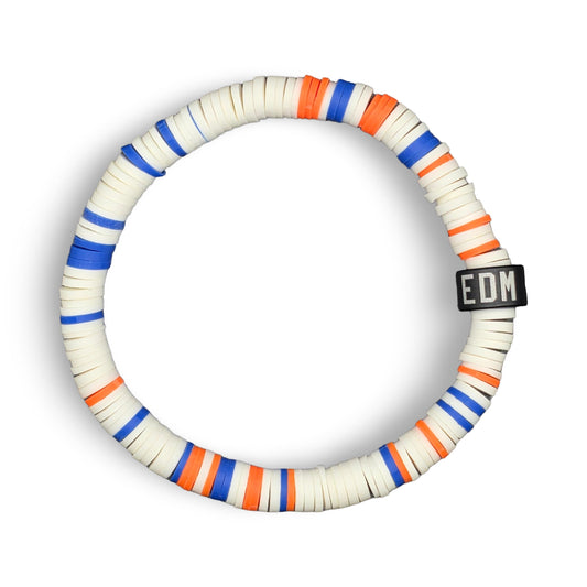 Slay Bands Edmonton Hockey Team Color Bracelet – Away Edition – Unisex Game Day Sports Fan Jewelry