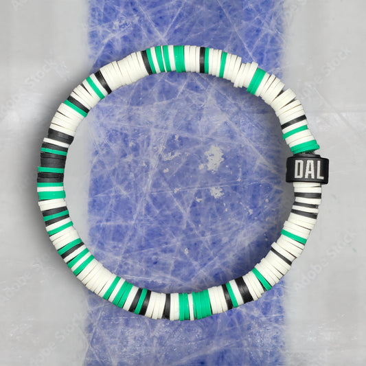 Slay Bands Dallas Hockey Team Color Bracelet – Away Edition – Unisex Game Day Fan Jewelry