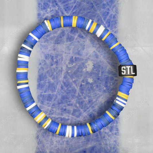 Slay Bands St. Louis Hockey Team Color Bracelet – Home Edition – Unisex Game Day Sports