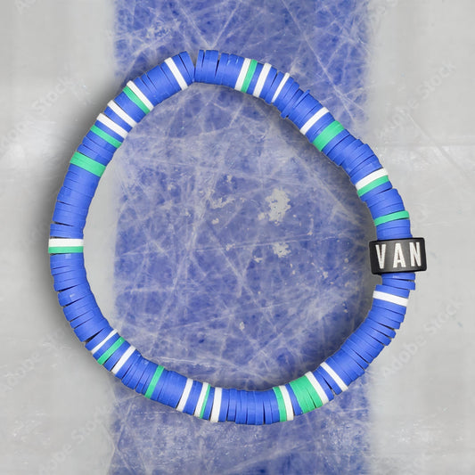Slay Bands Vancouver Hockey Team Color Bracelet – Home Edition – Unisex Game Day Fan Jewelry