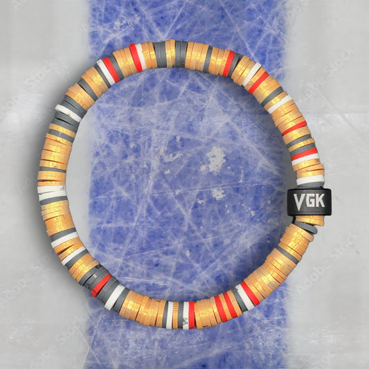Slay Bands Vegas Hockey Team Color Bracelet – Home Edition – Unisex Game Day Fan Jewelry