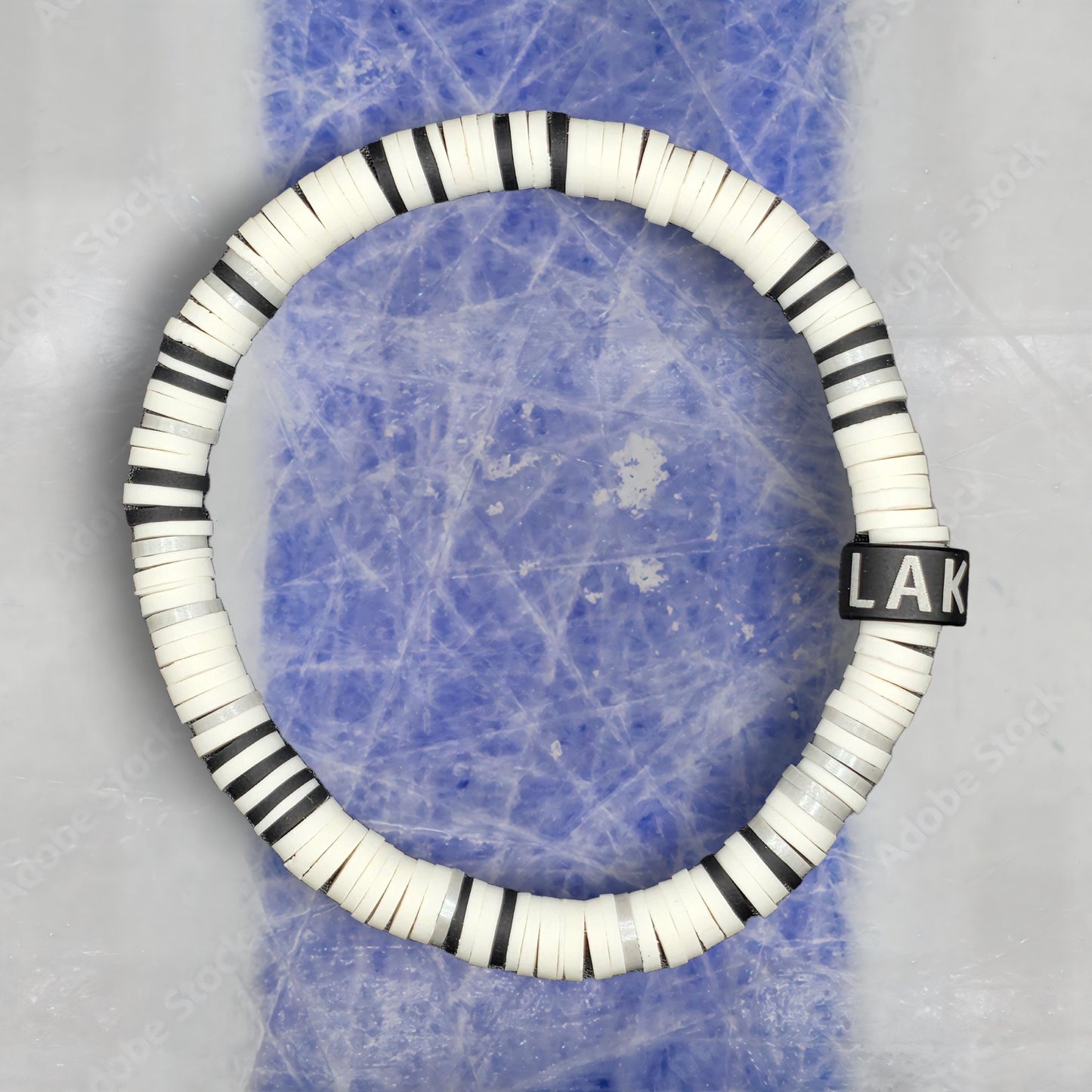 Slay Bands Los Angeles Hockey Team Color Bracelet – Away Edition – Unisex Game Day Fan Jewelry