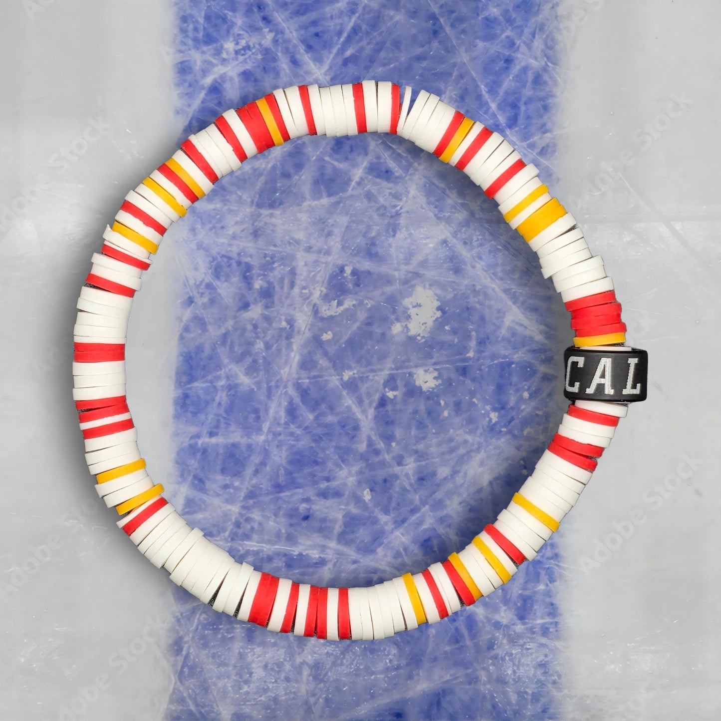 Slay Bands Calgary Hockey Team Color Bracelet – Away Edition –  Unisex Game Day Sports Fan Jewelry