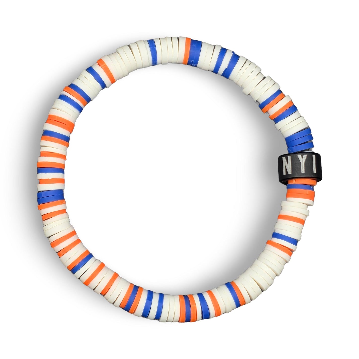 Slay Bands Long Islander Hockey Team Color Bracelet – Away Edition – Unisex Game Day Fan Jewelry