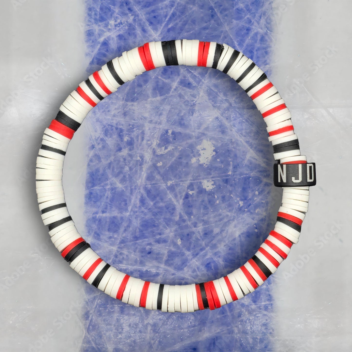 Slay Bands New Jersey Hockey Team Color Bracelet – Away Edition – Unisex Game Day Fan Jewelry