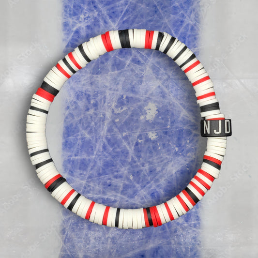 Slay Bands New Jersey Hockey Team Color Bracelet – Away Edition – Unisex Game Day Fan Jewelry
