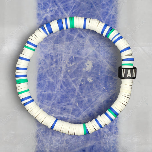 Slay Bands Vancouver Hockey Team Color Bracelet – Away Edition – Unisex Game Day Fan Jewelry