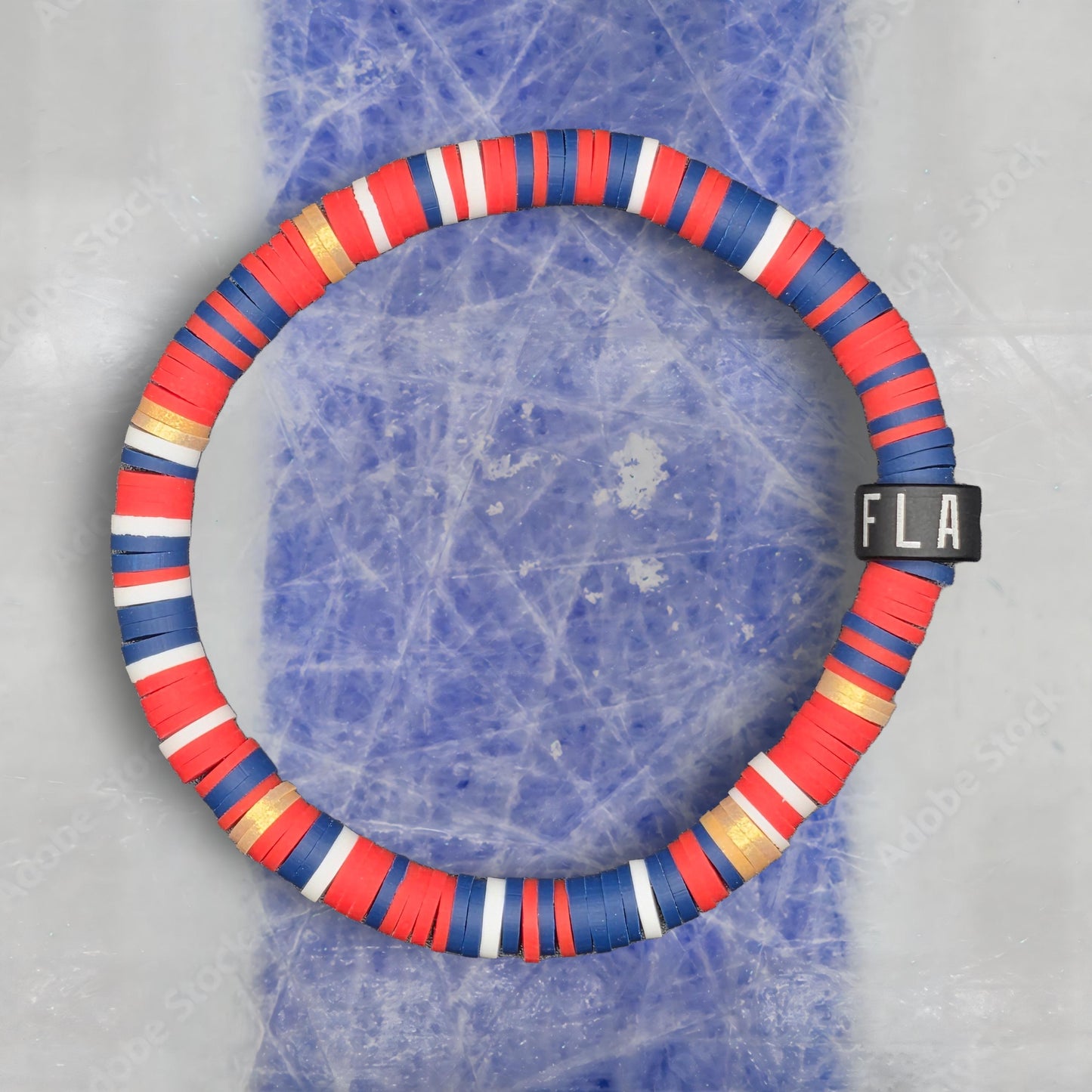 Slay Bands Florida Hockey Team Color Bracelet – Home Edition – Unisex Game Day Fan Jewelry