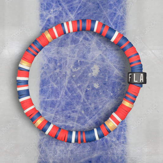 Slay Bands Florida Hockey Team Color Bracelet – Home Edition – Unisex Game Day Fan Jewelry