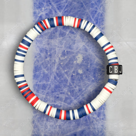 Slay Bands Columbus Hockey Team Color Bracelet – Away Edition – Unisex Game Day Fan Jewelry
