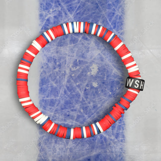 Slay Bands Washington Hockey Team Color Bracelet – Home Edition – Unisex Game Day Fan Jewelry